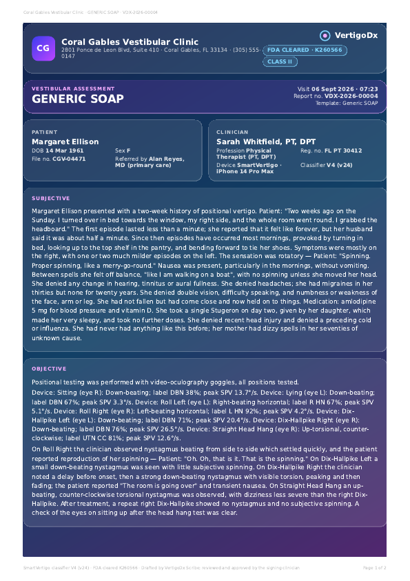 Generic SOAP, first page
